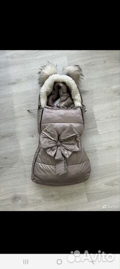 Конверт на выписку зимний для девочки