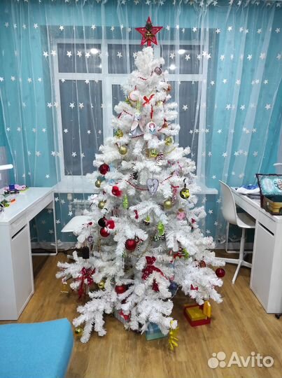 Елка искусственная белая пвх