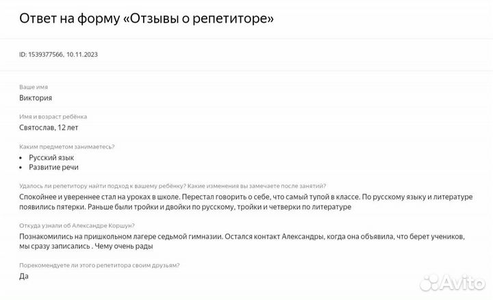 Онлайн репетитор по русскому языку