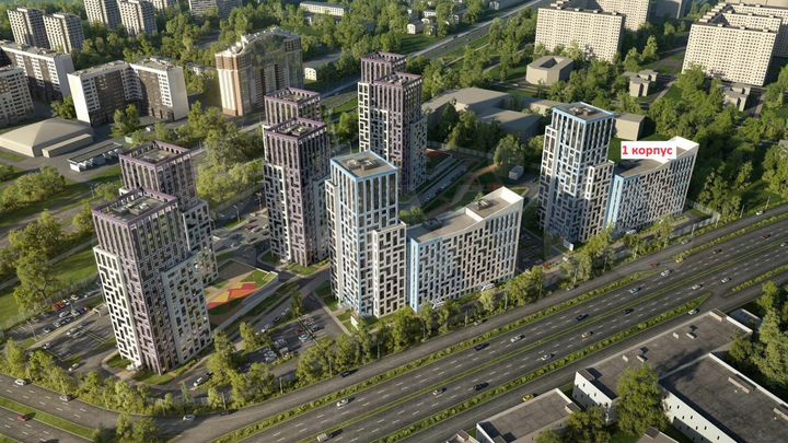 1-к. квартира, 43,8 м², 5/23 эт.