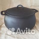 Чугунная кастрюля новая