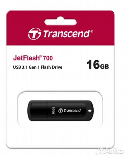 Память USB Flash 16 гб Transcend JetFlash 700 TS1