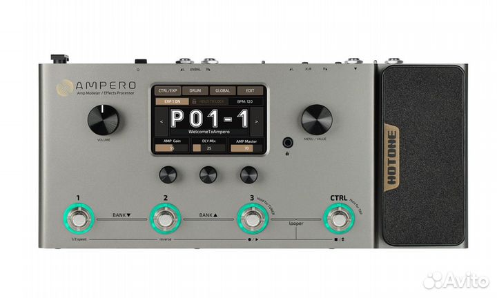 Hotone Ampero Silver гитарный процессор эффектов
