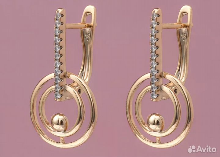 Серьги лёгкие, эстетичный дизайн