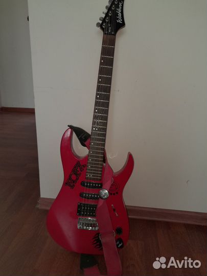 Гитара washburn + чехол + каподастр + медиаторы