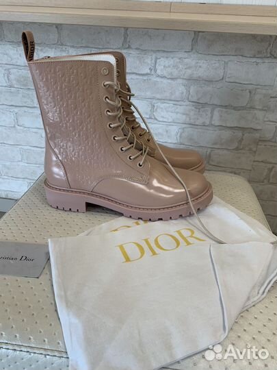 Ботинки Dior кожаные