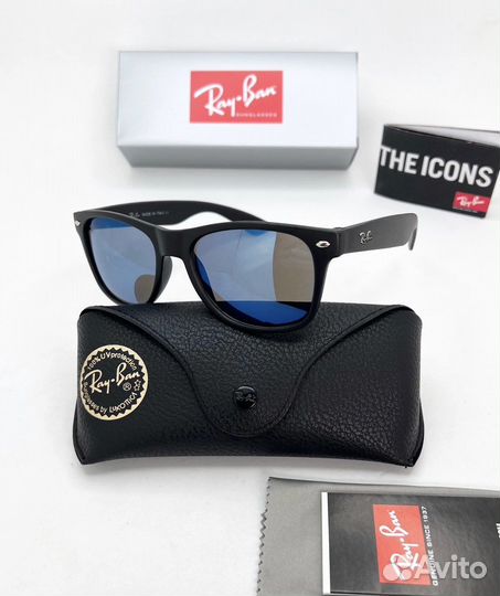 Очки ray ban wayfarer Зеркальные синие