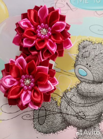 Бантики-заколки ручной работы