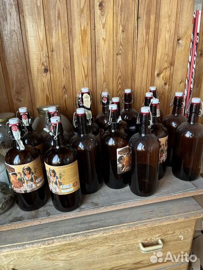 Бутылка с бугельной пробкой 1 л