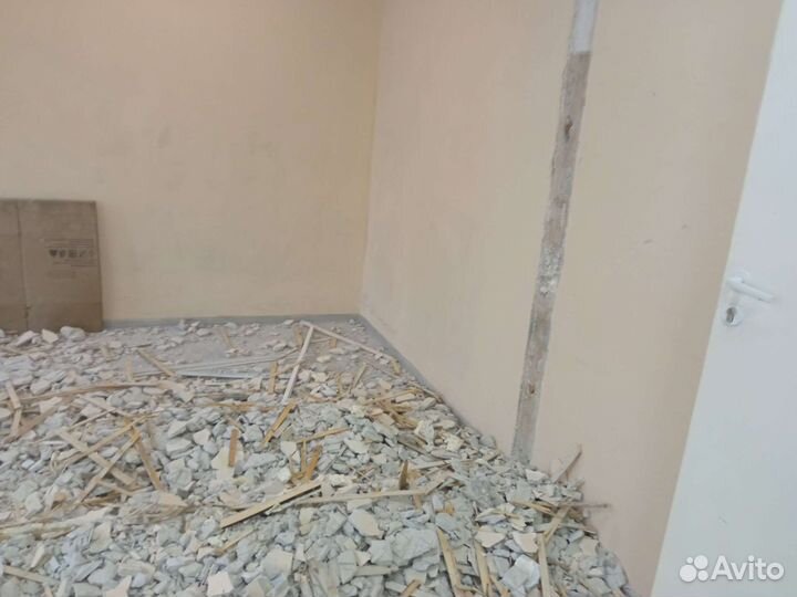 Демонтаж,перегородок плитки