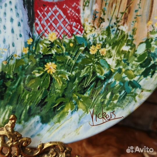 Антиквариат из Европы. Тарелка Веджвуд, 1981г