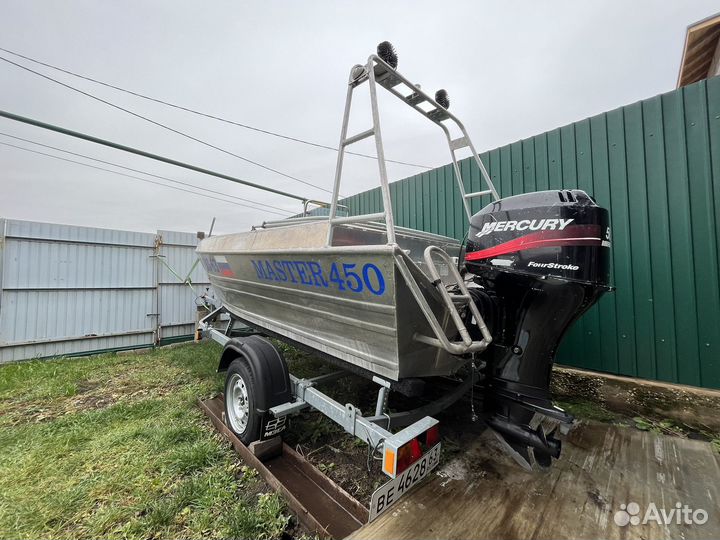 Master 450 с мотором mercury f50