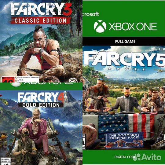 Far cry 3, 4, 5 Xbox