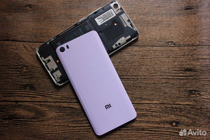 Задняя крышка Xiaomi Mi5 (золото/пурпурный)