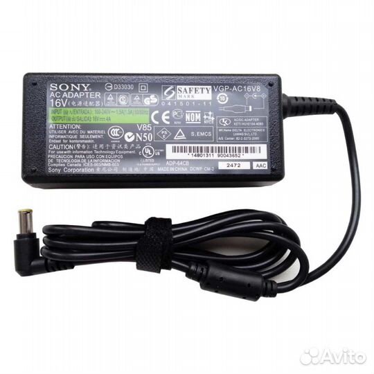Блок питания Sony 16V 4A (6.5x4.4) Отп. в регионы