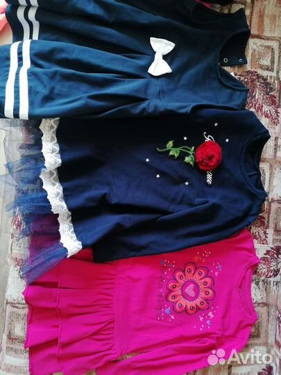 Платья, кофты для девочки 110-116