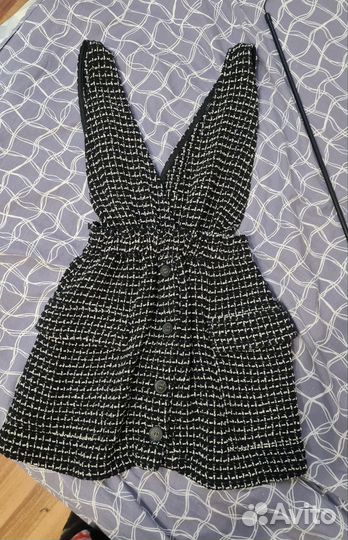 Твидовый сарафан zara xs