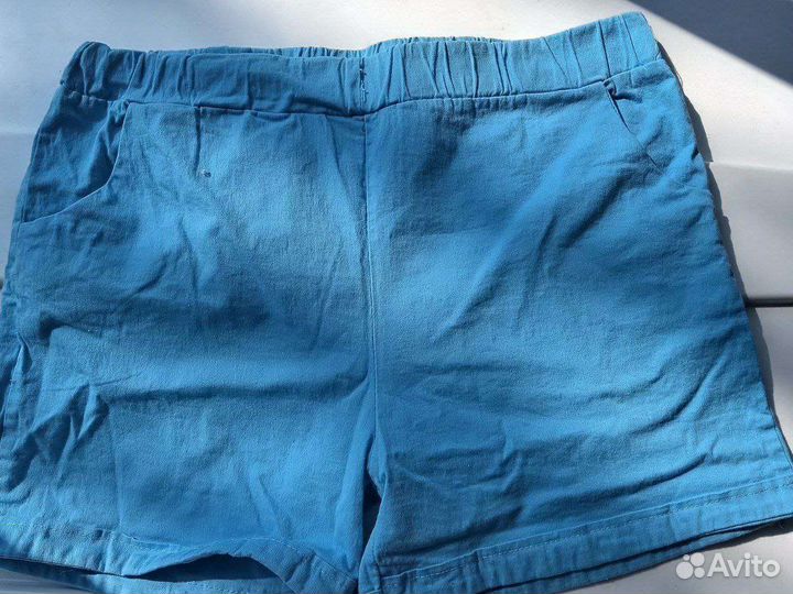 Шорты женские голубые