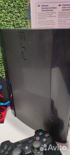 PS3,500gb., 50 игр + 10.000 игр, 2 дж., Шитая