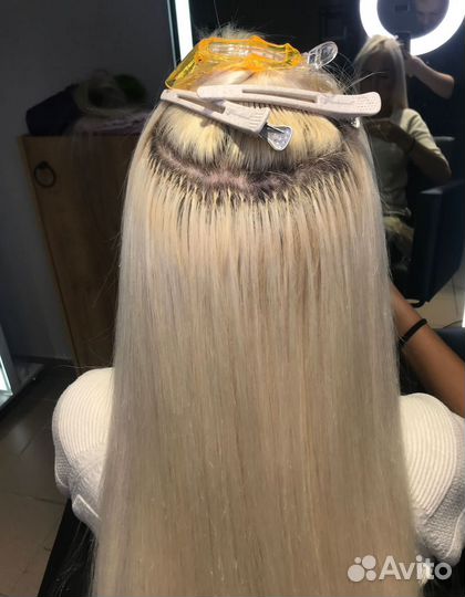 Наращивание волос модель