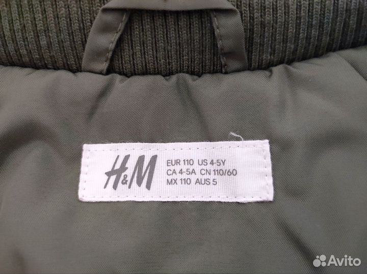 Парка H&M на мальчика 110см