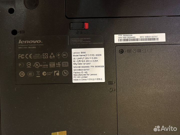 Ноутбук Lenovo B590