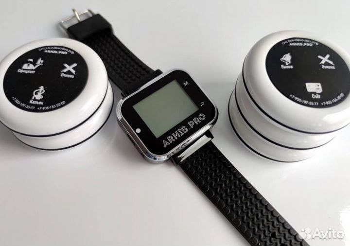 Кнопка вызова персонала, официанта, часы-пейджер