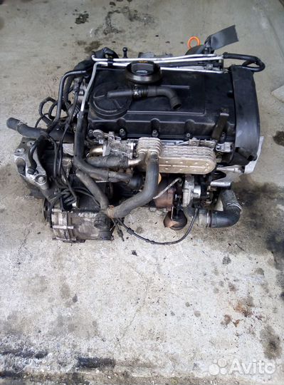 Двигатель Фольксваген Пассат Volkswagen BKP 2.0TDI