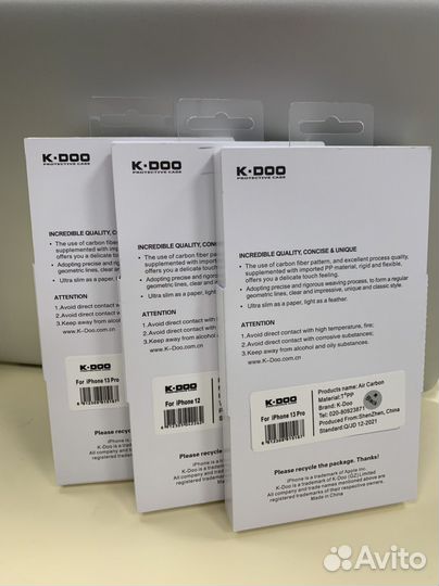 Чехол K-DOO Air Carbon