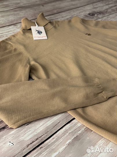 Свитер Us Polo Assn коричневый мужской