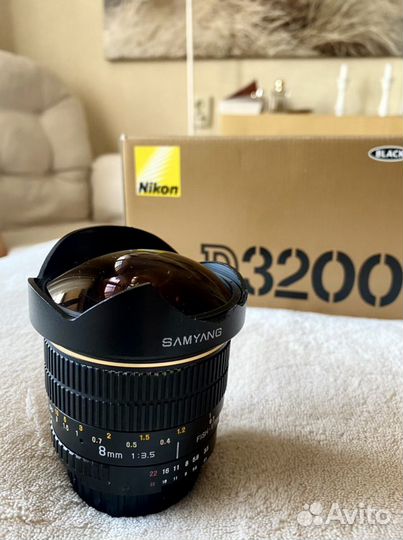 Объектив Samyang 8mm f/3.5 AS IF MC Fish-eye Nikon