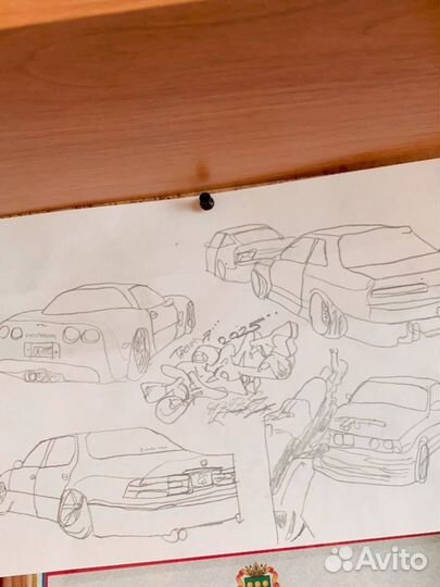 Нарисую вашу машину на листочке по фото