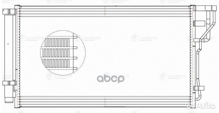 Радиатор кондиционера lrac08125 luzar