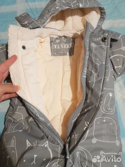 Зимний комбинезон для мальчика 68 74