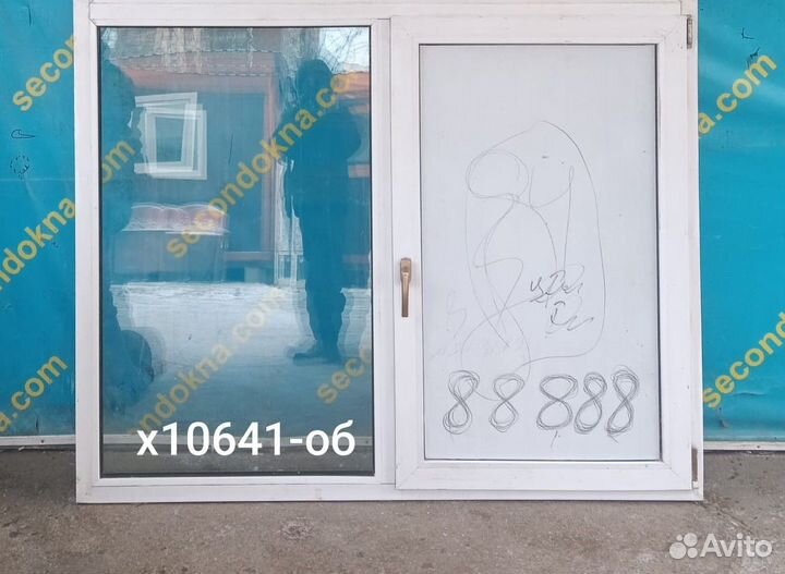 Пластиковое окно Б/У 1830(в) 1350 об х 1670(ш)