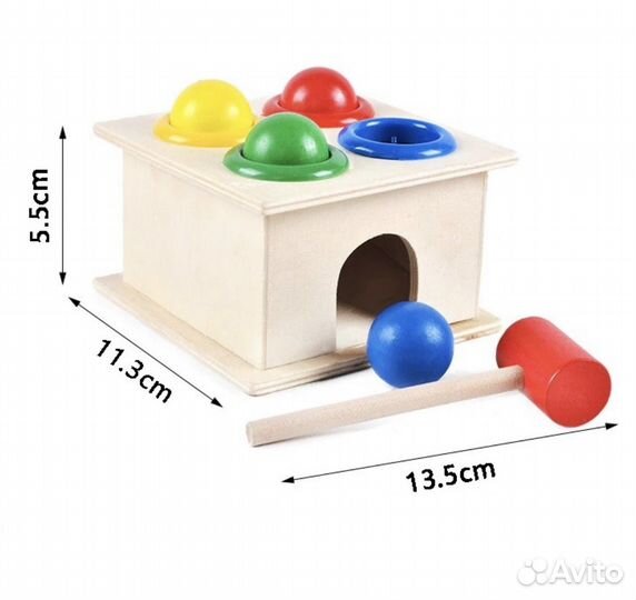 Развивающие игрушки.Деревянная стучалка