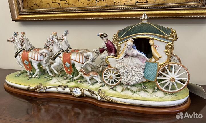 Фарфоровая статуэтка Porcellane Principe карета