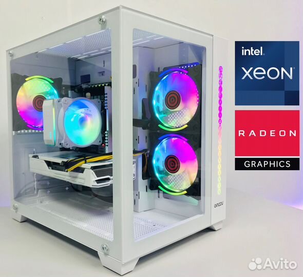 Игровой пк Xeon E5-2670 v3/32gb/RX 5500 XT