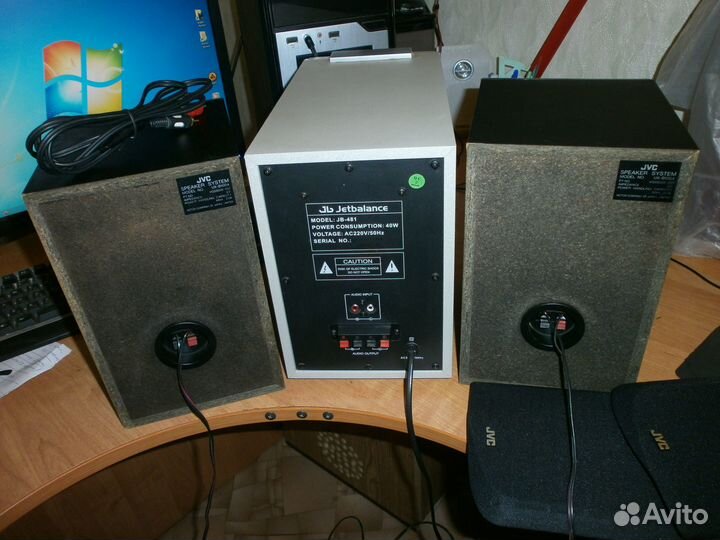 JVC (Japan) & JB колонки и усилитель-сабвуфер 2.1