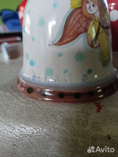 Колокольчик форфор авторский, художника Ежова