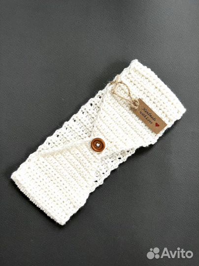 Повязка на голову (Меринос) Ручная работа