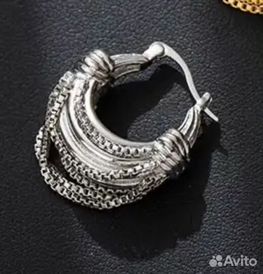 Серьги с цепочками. Модель 2024