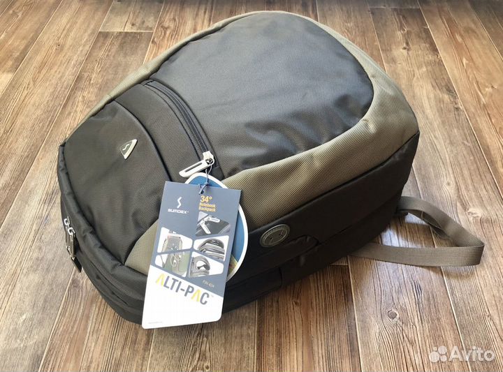 Рюкзак текстильный (Арт.634) коричневый