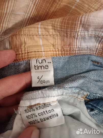 Джинсовый комбинезон 104 размер, детский