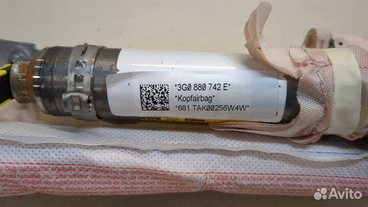 Подушка безопасности боковая левая Volkswagen Passat 8 2015, 2016