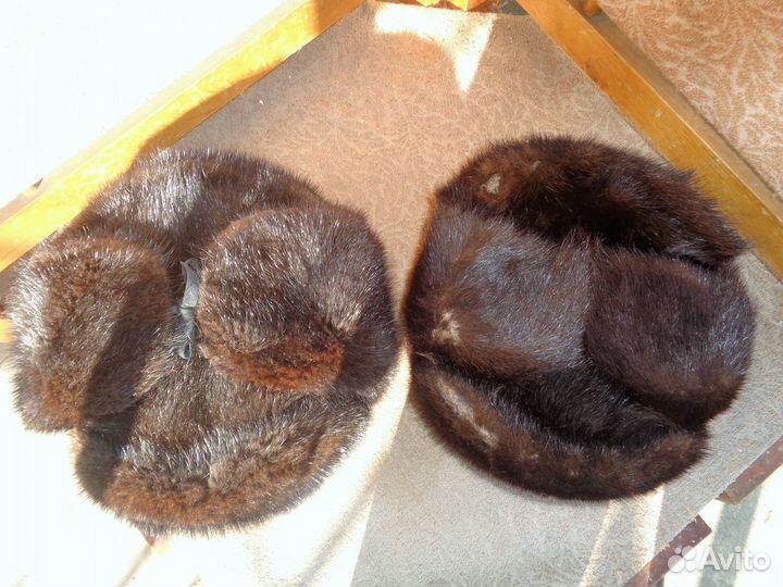 Норковая шапка мужская новая