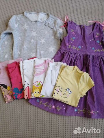 Вещи для девочки пакет рост 110