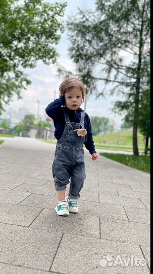 Детский джиносвый комбинезон