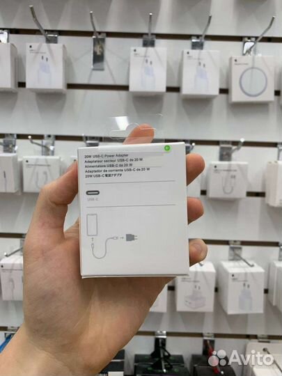 Блок адаптер 20W на iPhone быстрая зарядка Apple