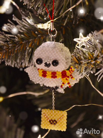 Амигуруми из бисера. Сова из Гарри Поттера